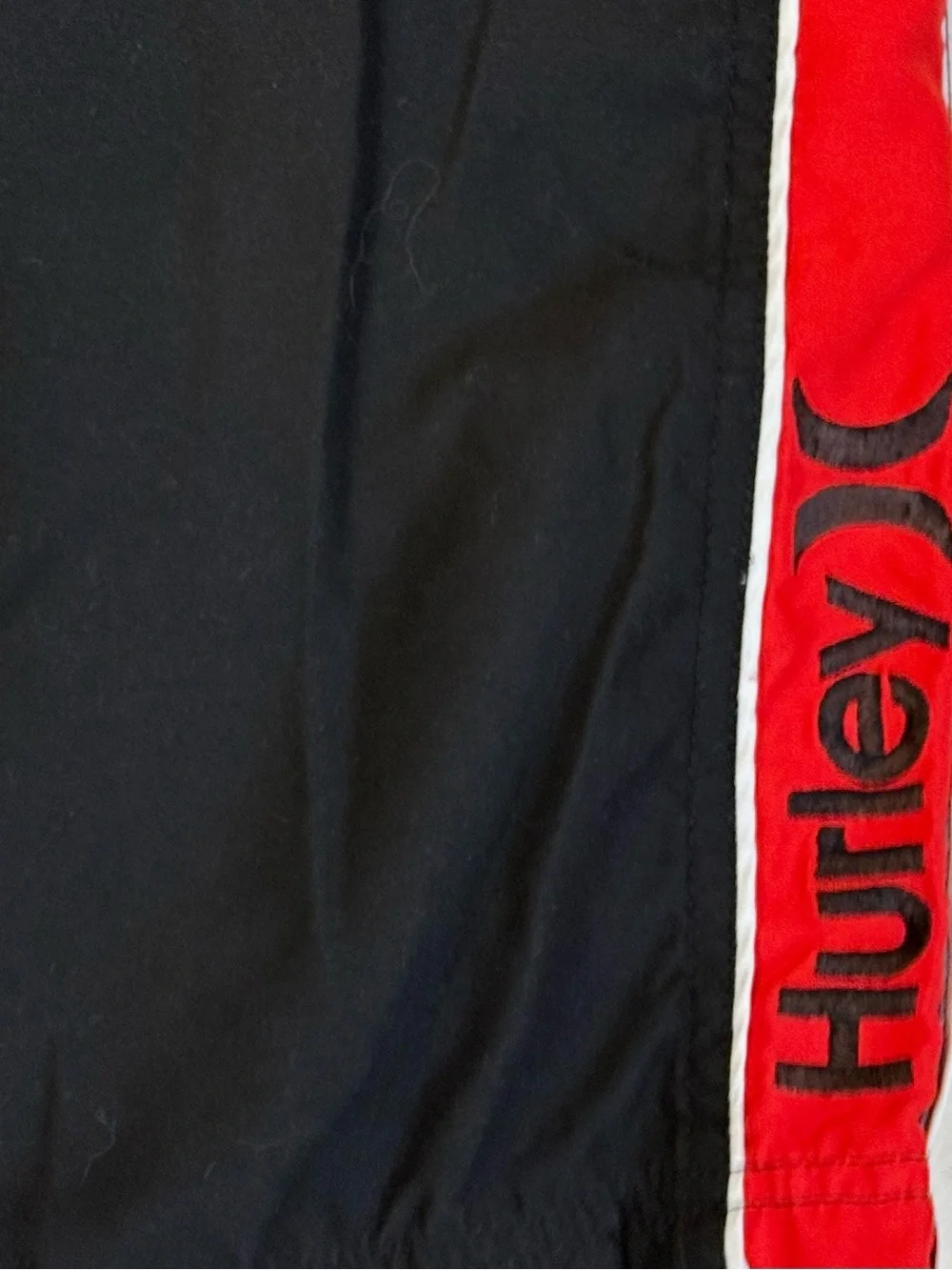 Hurly Red/Black/Gray Men’s Swim Trunks Size 36 Quick Dry